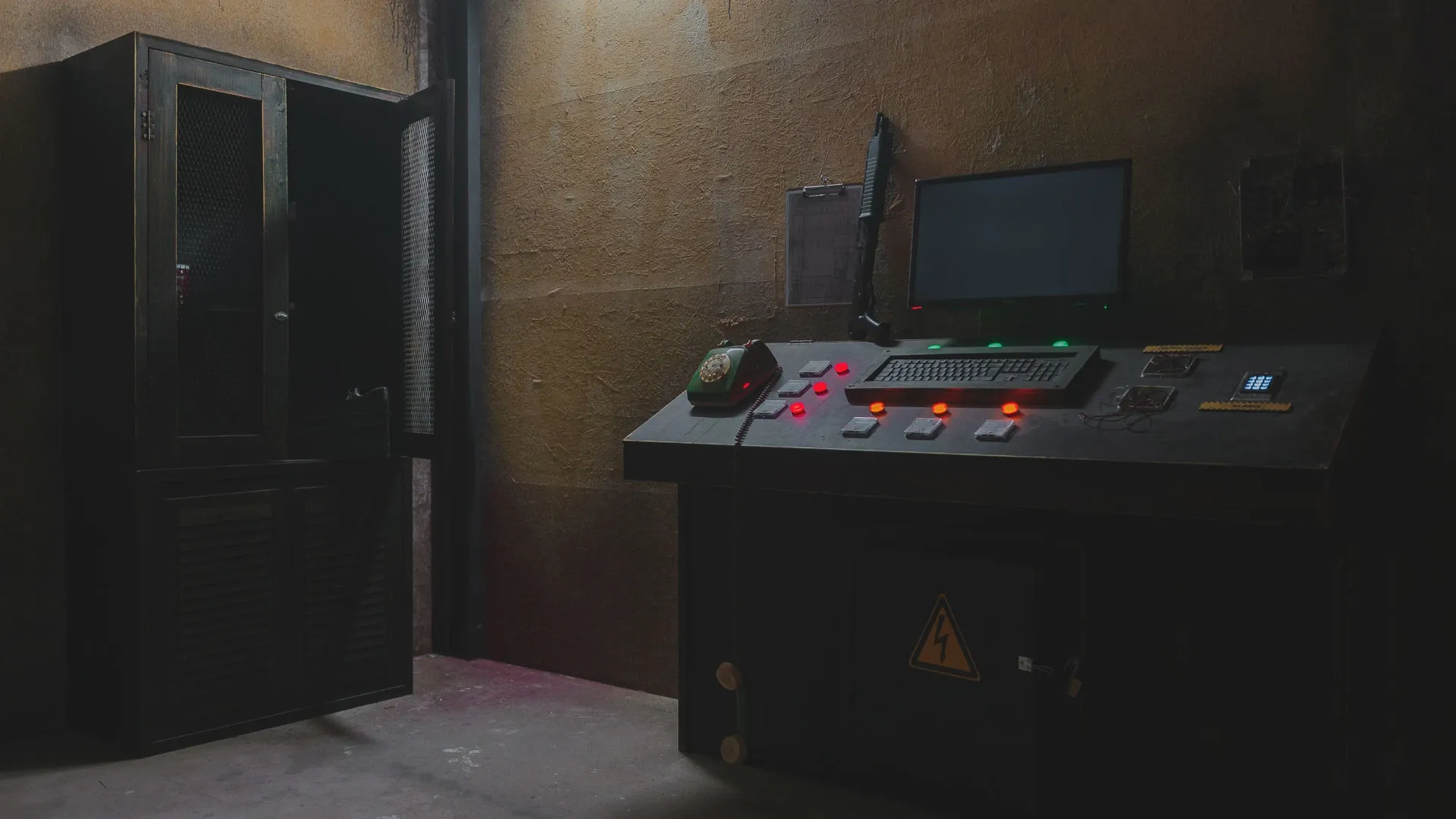 Décor de la salle d'escape game Walking Death