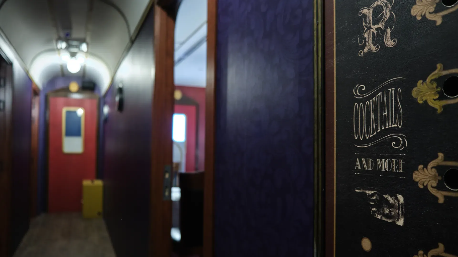 Scenografia dell'escape room Orient Express