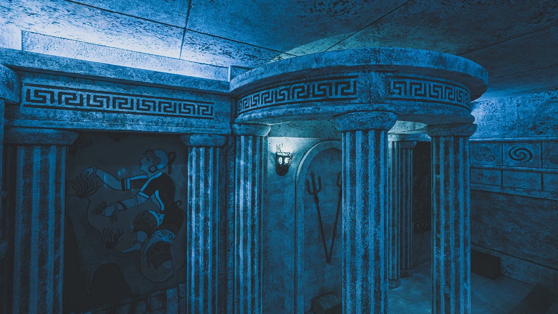 Décor de la salle d'escape game Lost City Of Atlantis