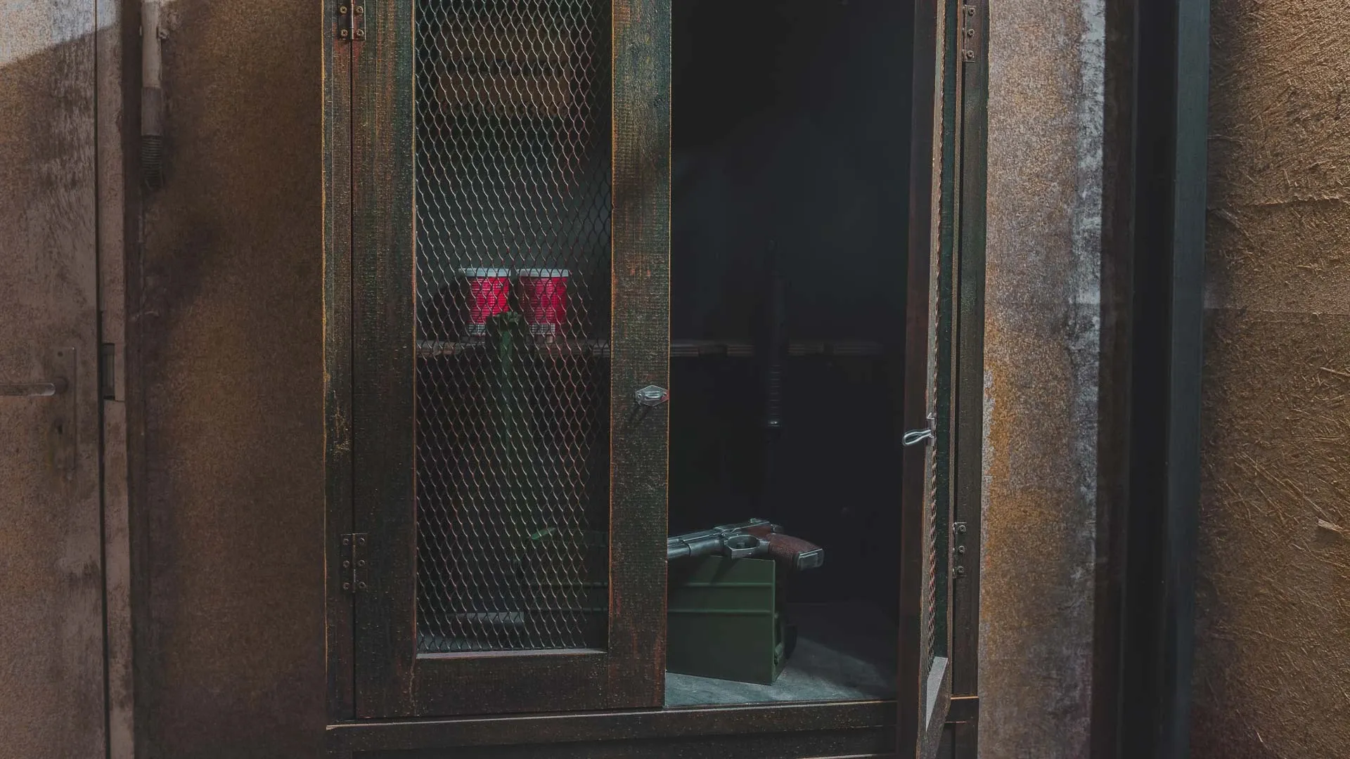 Décor de la salle d'escape game Walking Death