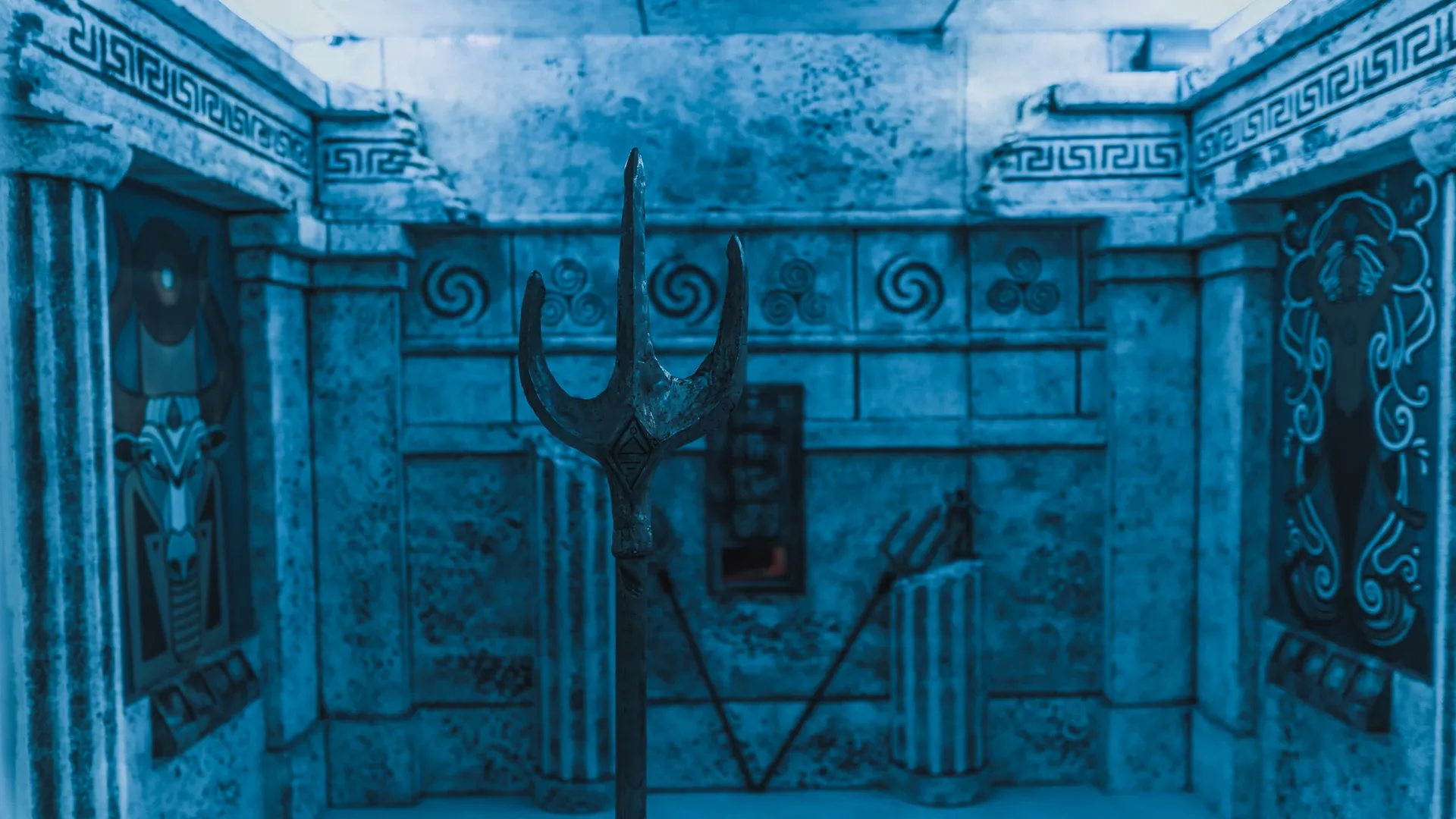 Décor de la salle d'escape game Lost City Of Atlantis