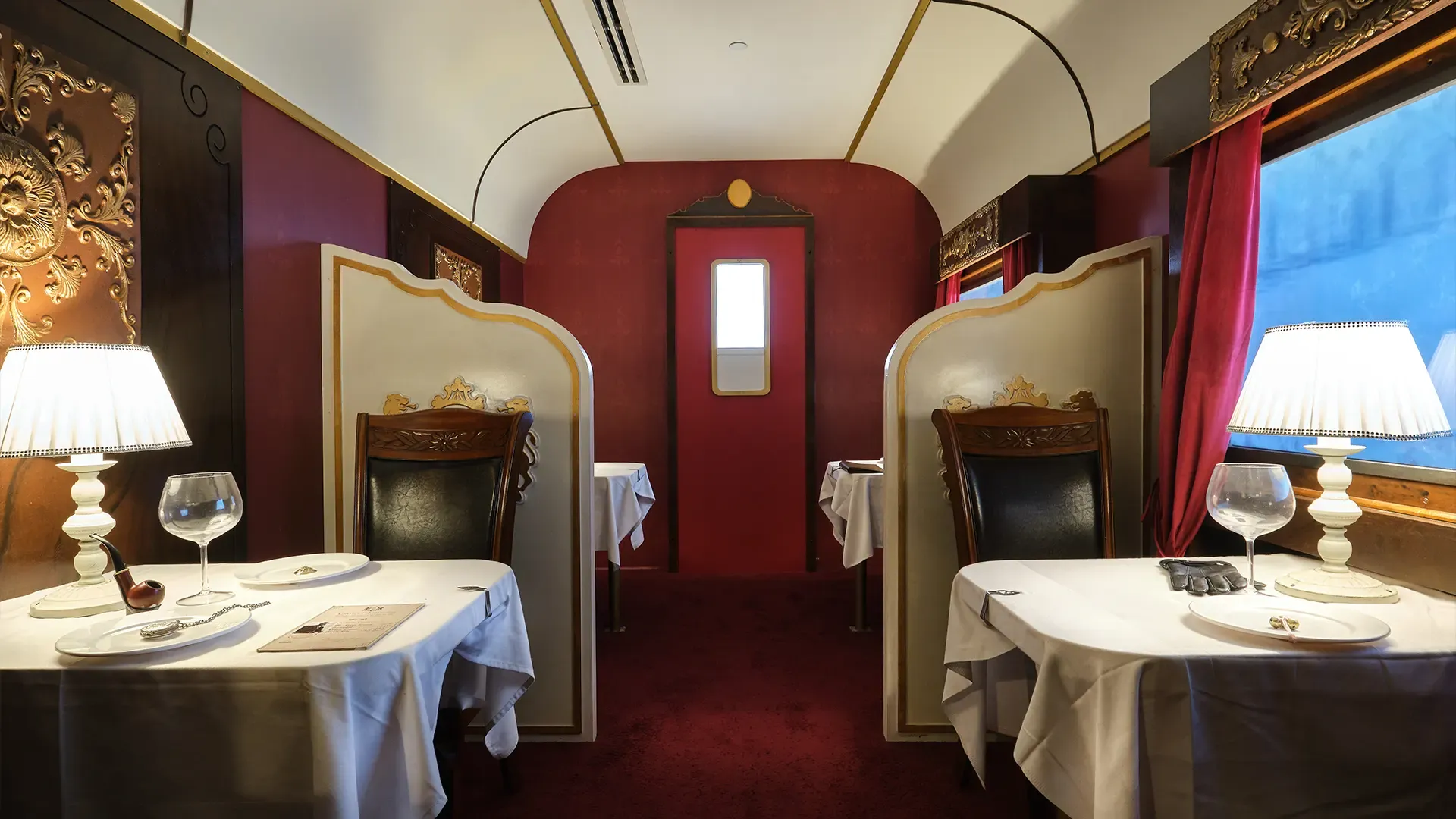 Scenografia dell'escape room Orient Express