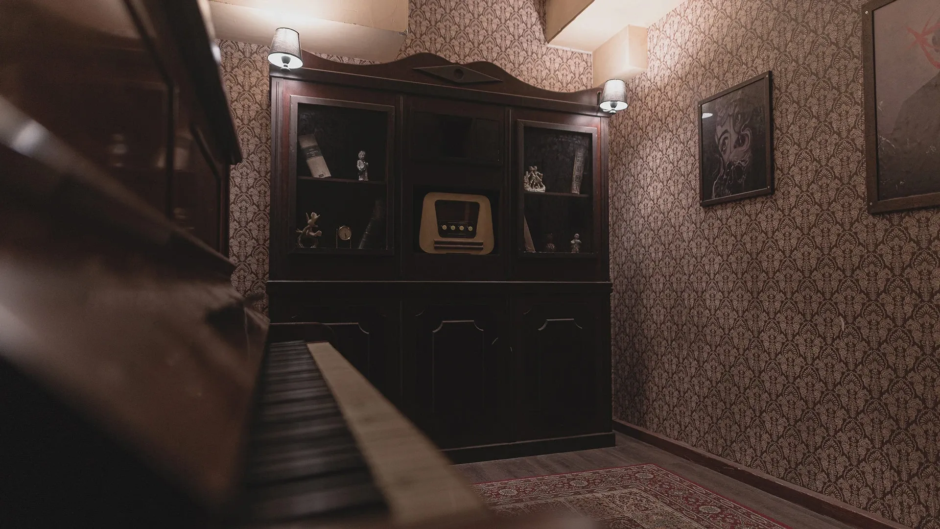 Decorado del escape room Haunted Mansion