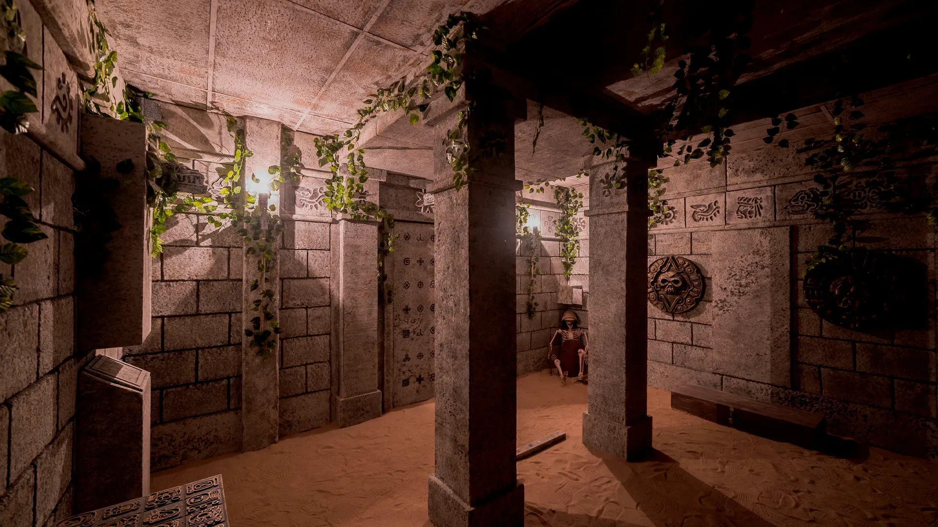 Set des Escape Rooms Temple Of The Skull